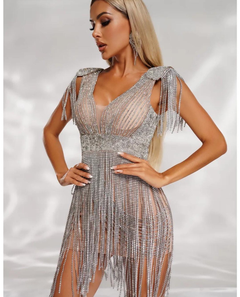 ASLY CRYSTAL DRESS