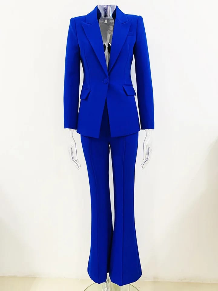 NAVY PANTS SUIT