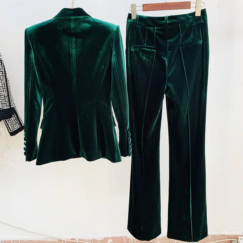 VELVET PANTS SUIT