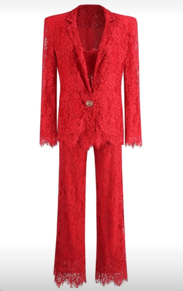 LACE PANTS SUIT