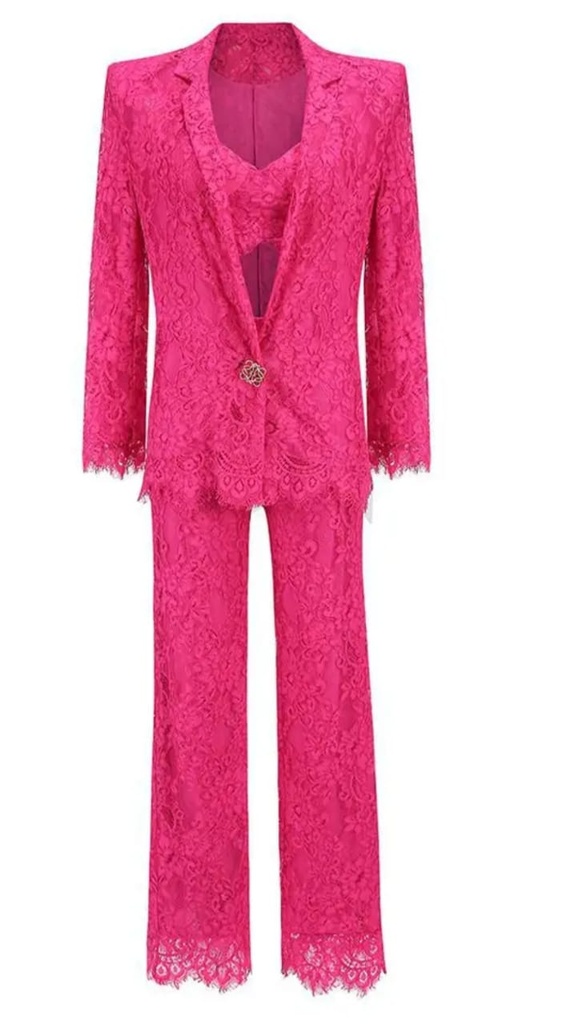 LACE PANTS SUIT