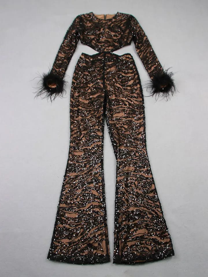 sequin jumpsuit