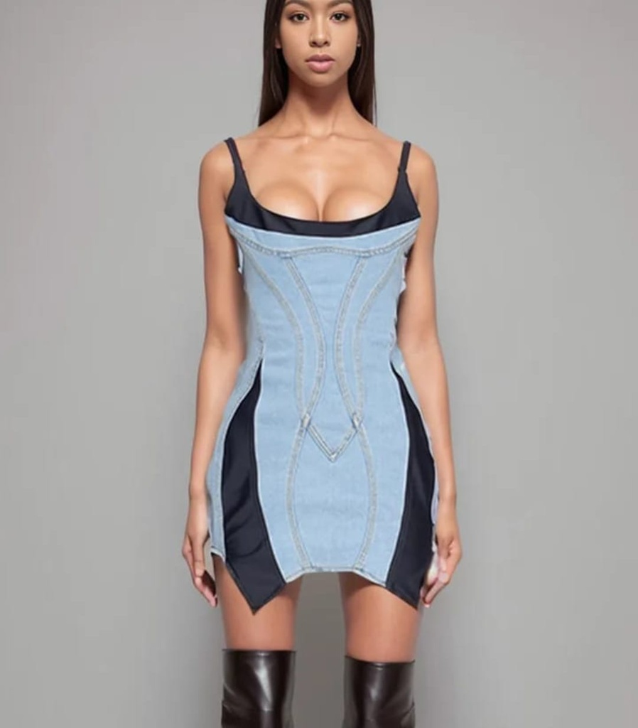 AVERY JEANS DRESS