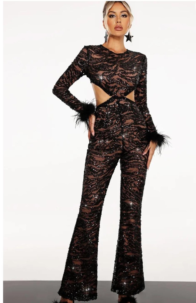 sequin jumpsuit