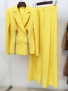 YELLOW PANTS SUIT