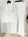 COLORED CRYSTAL PANTS SUIT